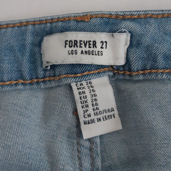 Forever 21 Mid Rise Skinny Fit Light Denim - Picture 9 of 11